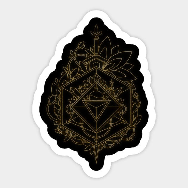 Golden Shield Sticker by maryallen138